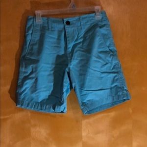 AEO prep shorts above the knee